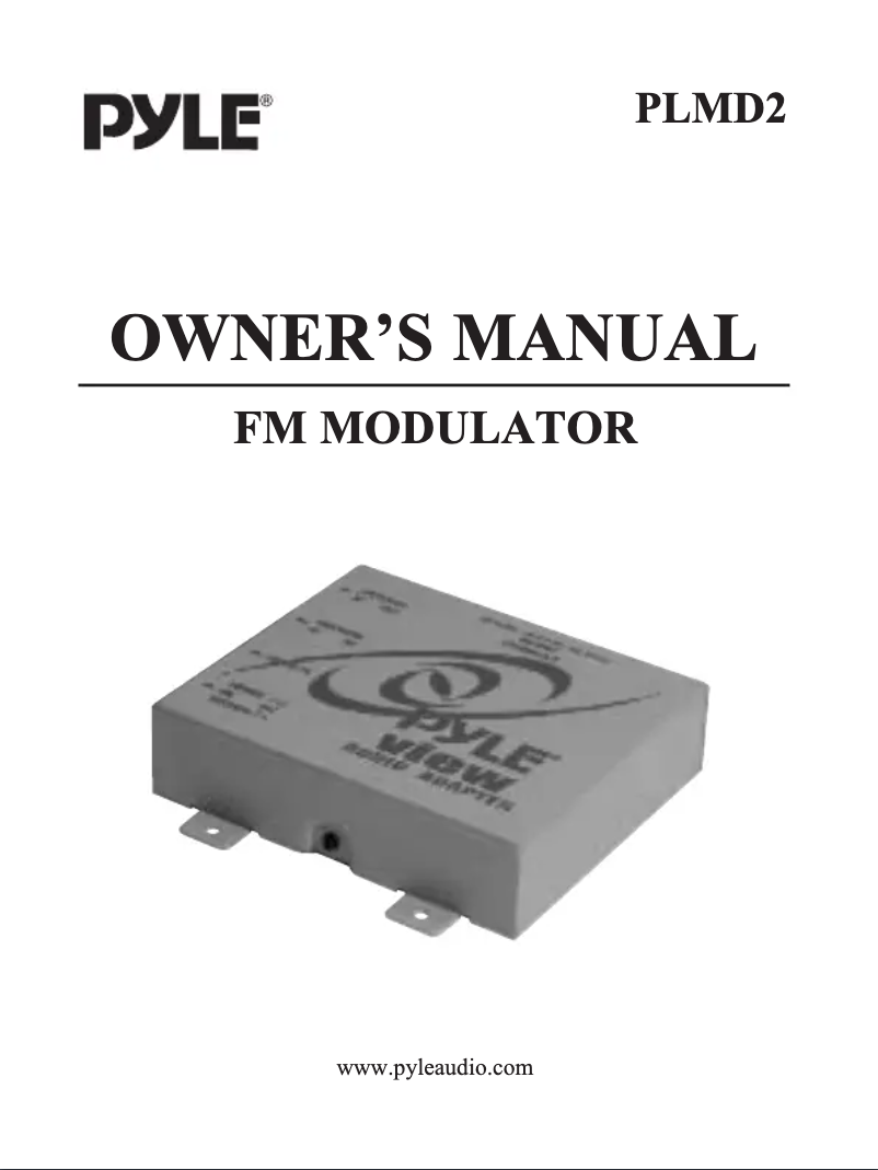 Page 1 de la notice Manuel utilisateur Pyle PLMD2