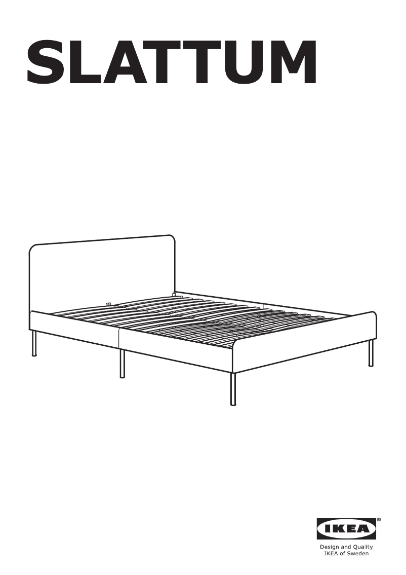 Page 1 de la notice Manuel utilisateur Ikea SLATTUM 704.463.90