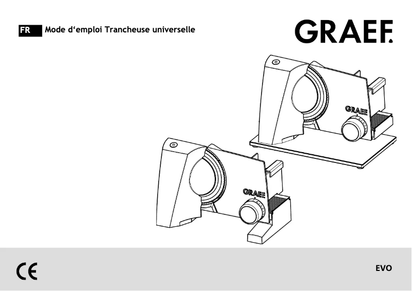 Page 1 de la notice Manuel utilisateur Graef EVO E 10