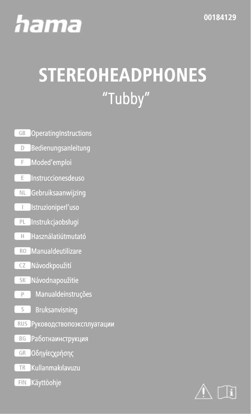 Page 1 de la notice Manuel utilisateur Hama Tubby