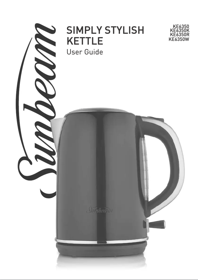 Page 1 de la notice Manuel utilisateur Sunbeam KE6350K