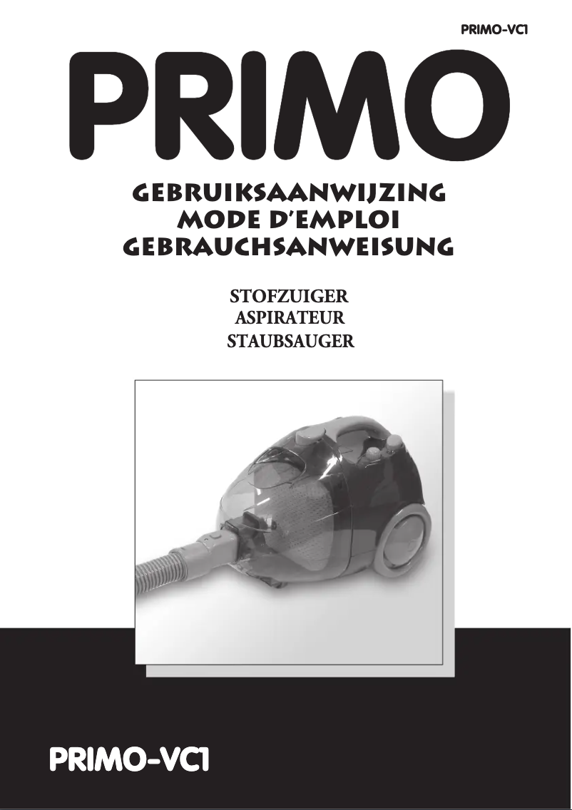 Page 1 de la notice Manuel utilisateur Primo VC1