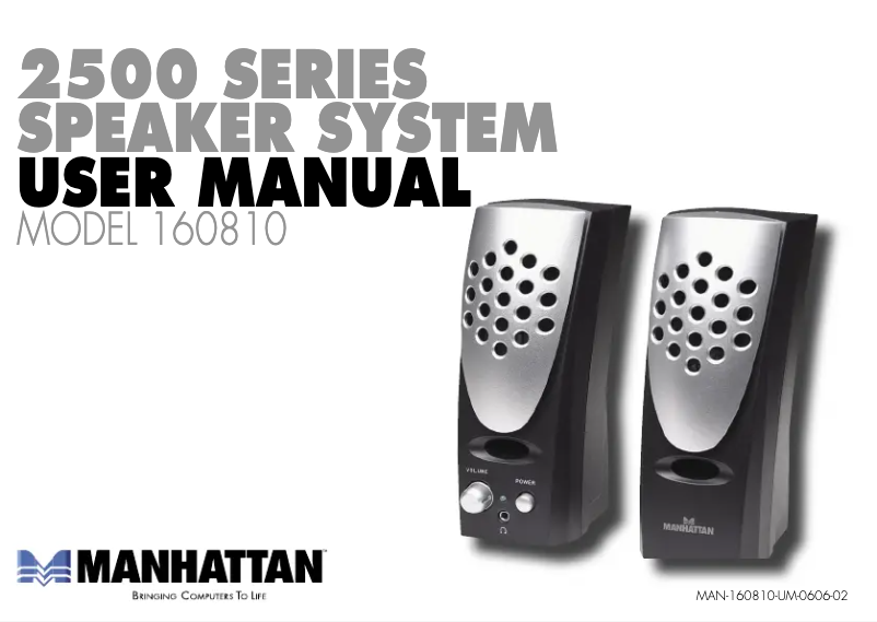 Page 1 de la notice Manuel utilisateur Manhattan 160810