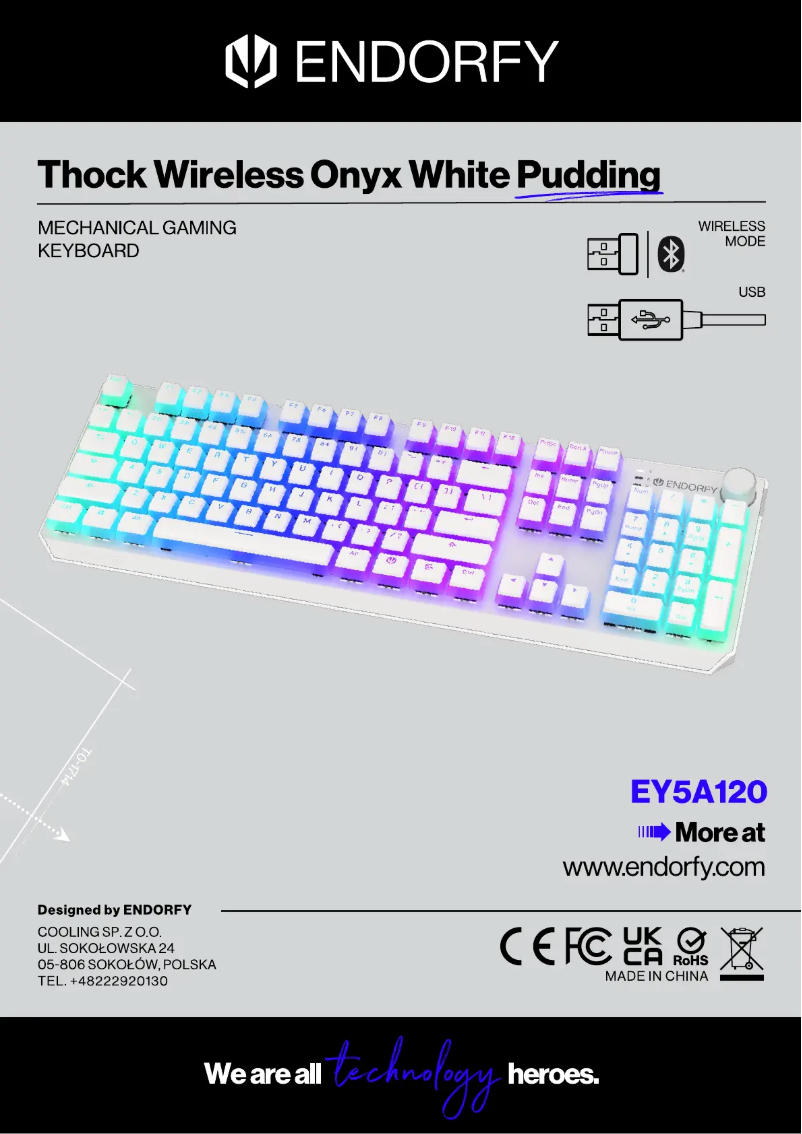 Page 1 of the manual User Manual ENDORFY Thock Wireless Pudding