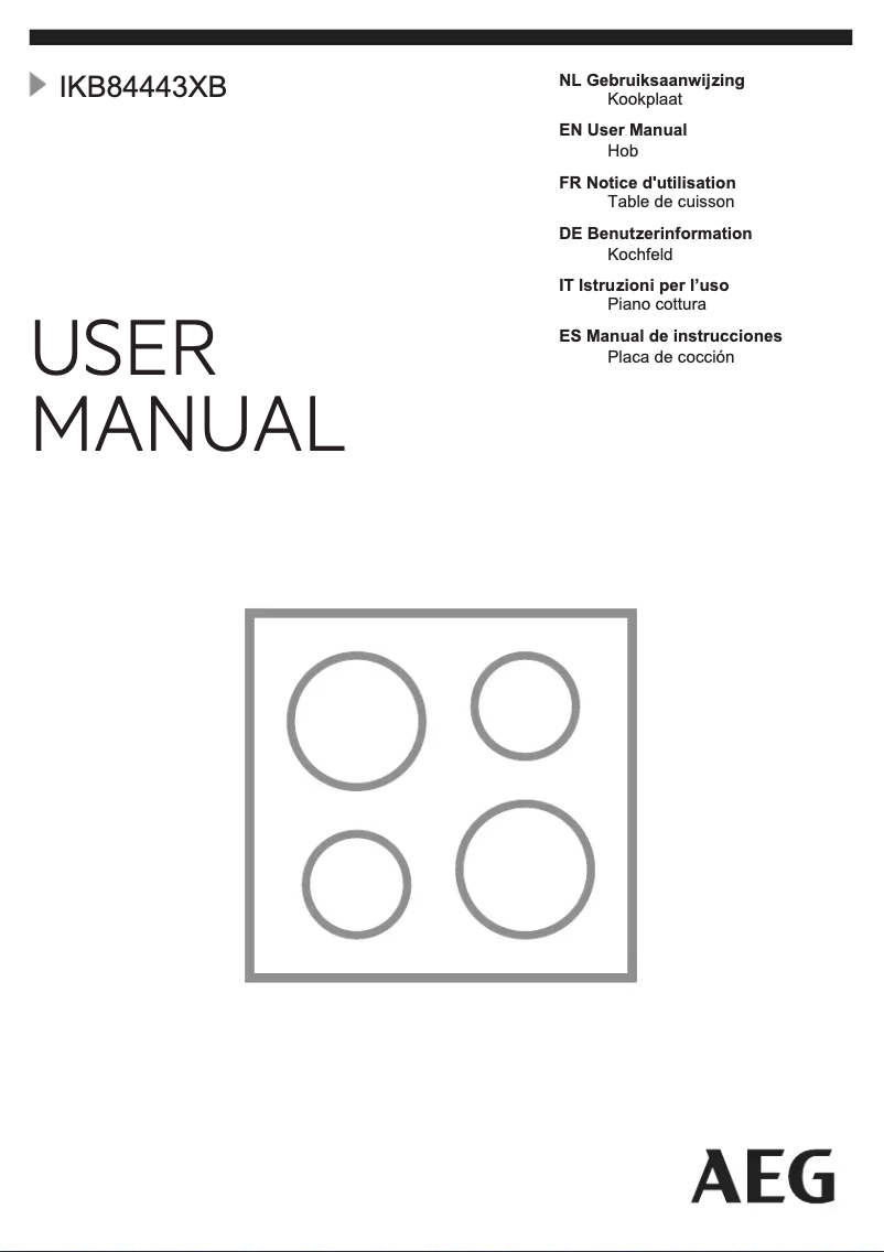 Image de la première page du manuel de l'appareil IKB84443XB