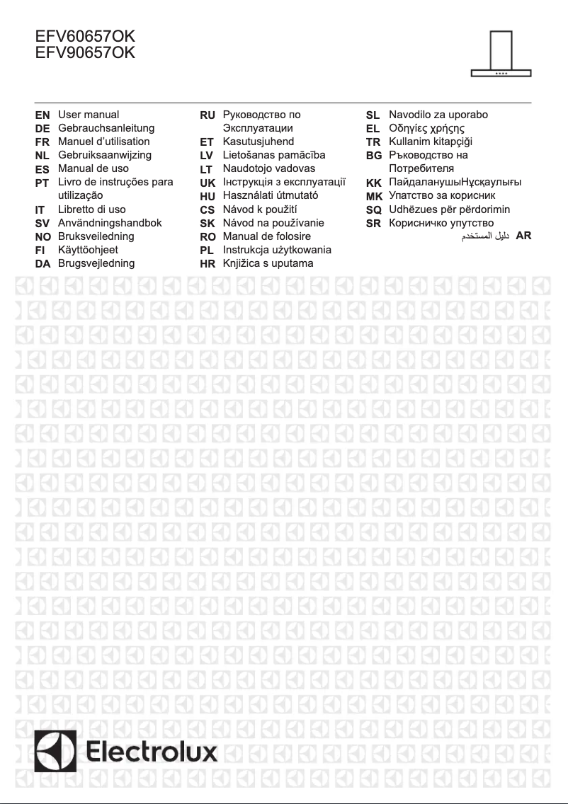 Page 1 de la notice Manuel utilisateur Electrolux EFV90657OK