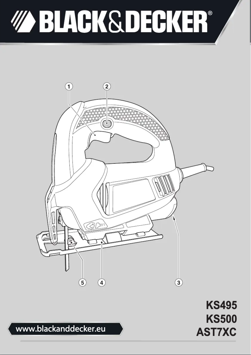 Page 1 de la notice Manuel utilisateur Black & Decker KS495