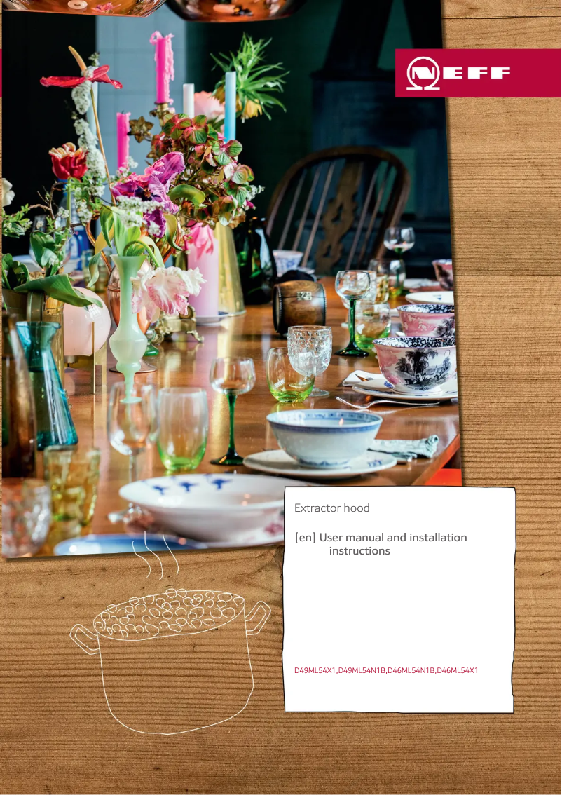 Page 1 of the manual Installation Guide Neff D46ML54N1B