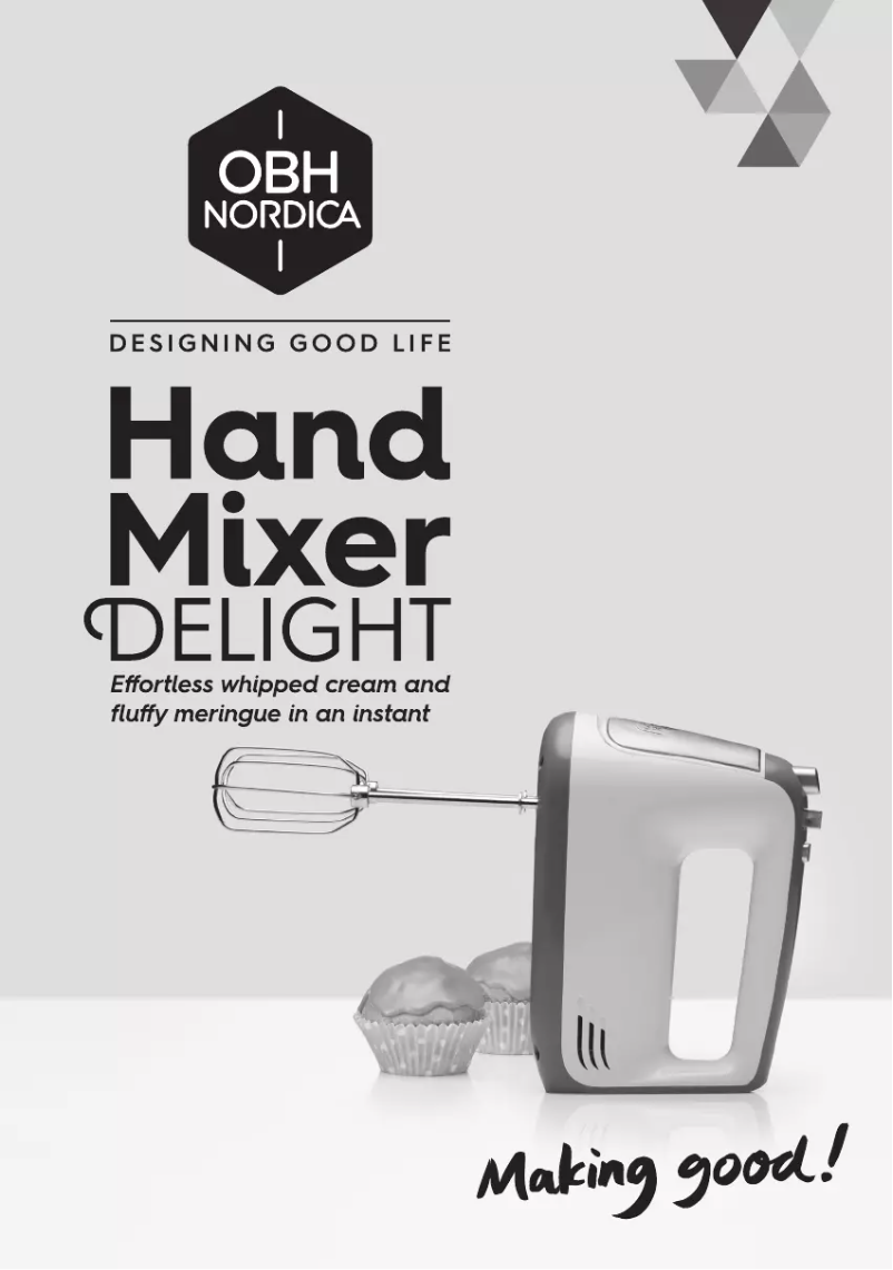 Page 1 de la notice Manuel utilisateur OBH Nordica Delight 6790