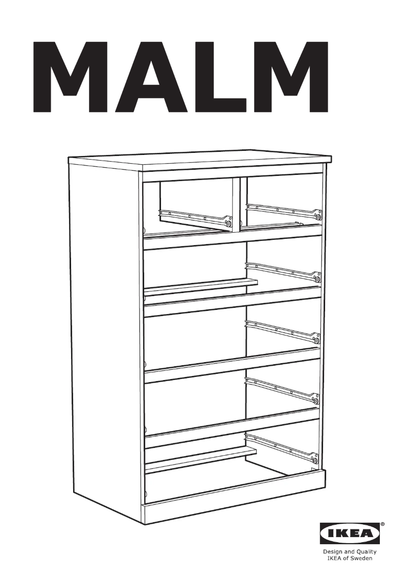 Page 1 de la notice Manuel utilisateur Ikea MALM 404.825.15