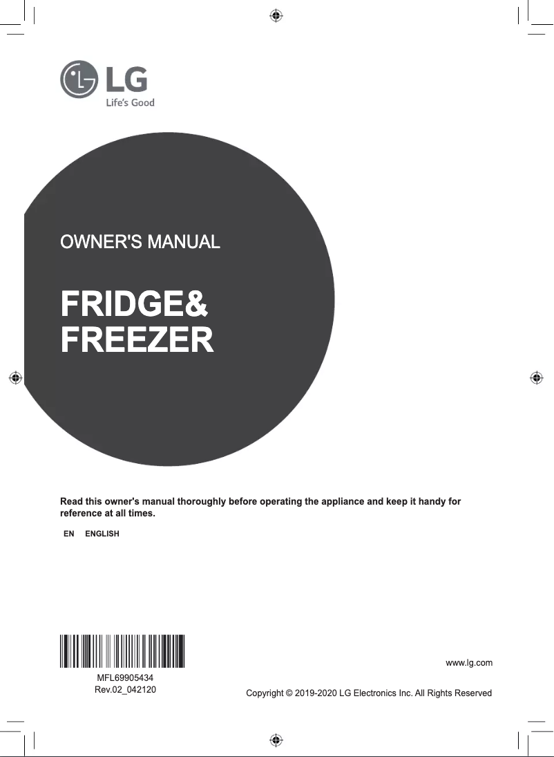 Page 1 of the manual User Manual LG GS-B680WL