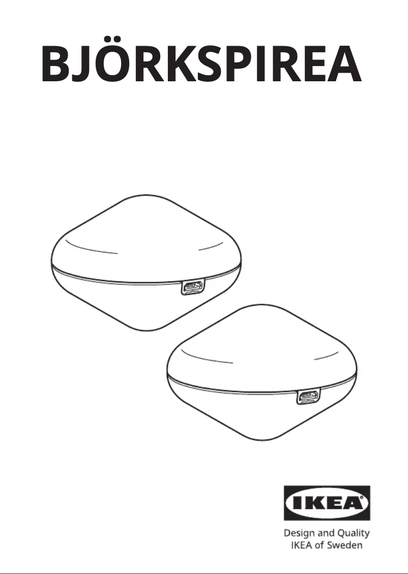 Page 1 de la notice Manuel utilisateur Ikea BJÖRKSPIREA 405.356.65