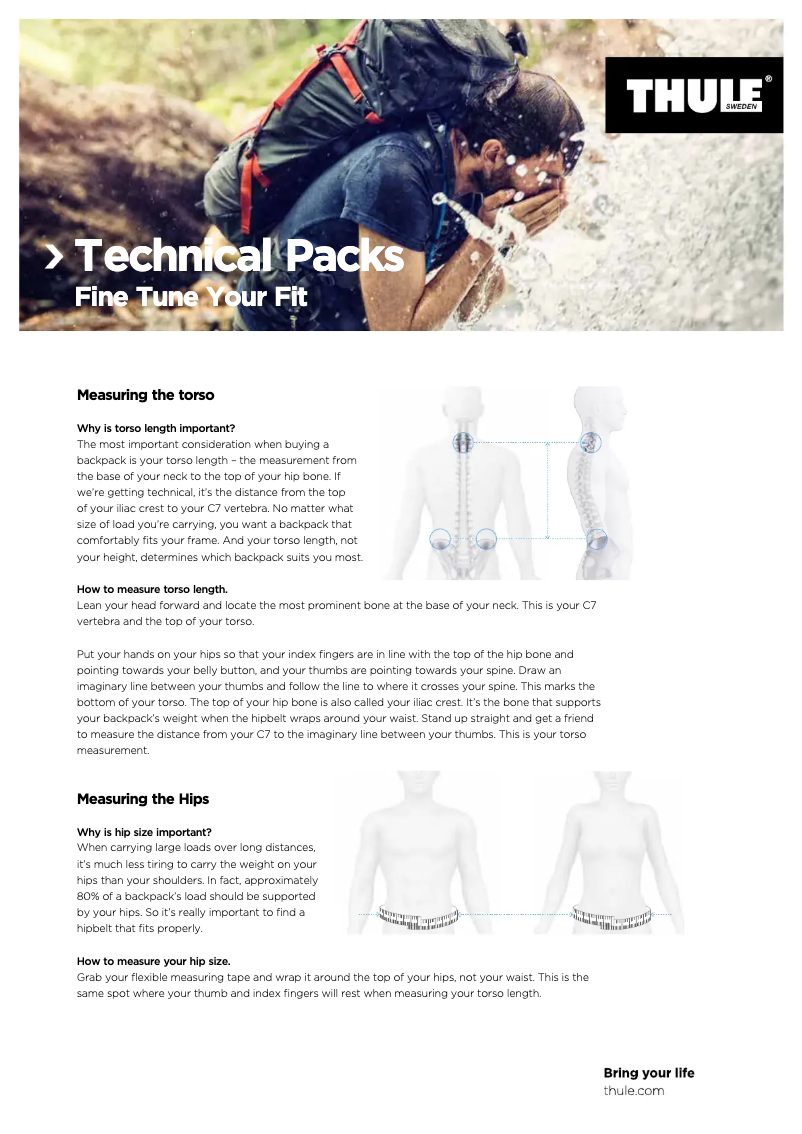 Page 1 de la notice Manuel utilisateur Thule Capstone 32L