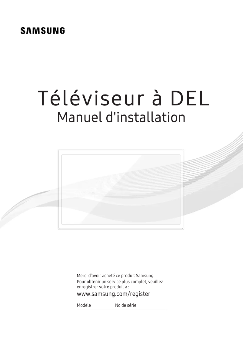 Page 1 de la notice Manuel utilisateur Samsung HG32NE473FF