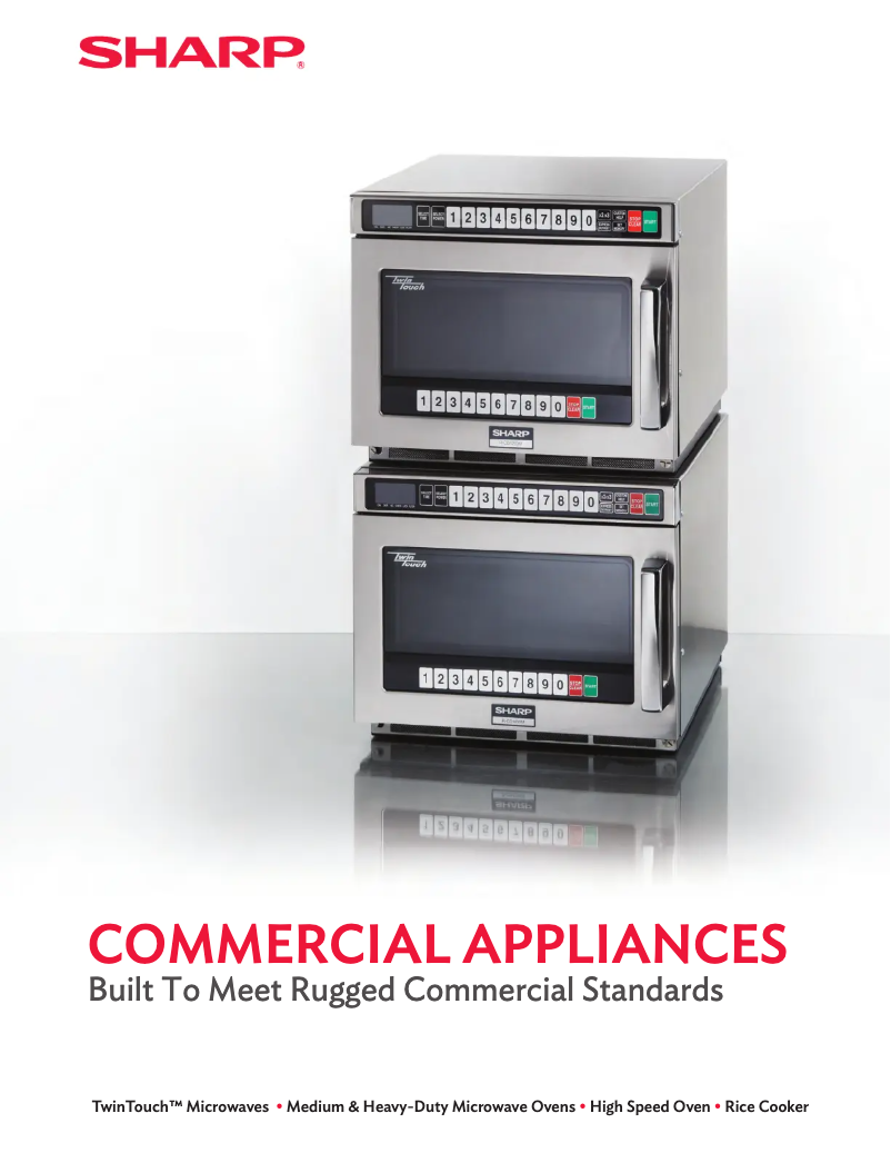 Página 1 del manual Folleto Sharp R-21LTF