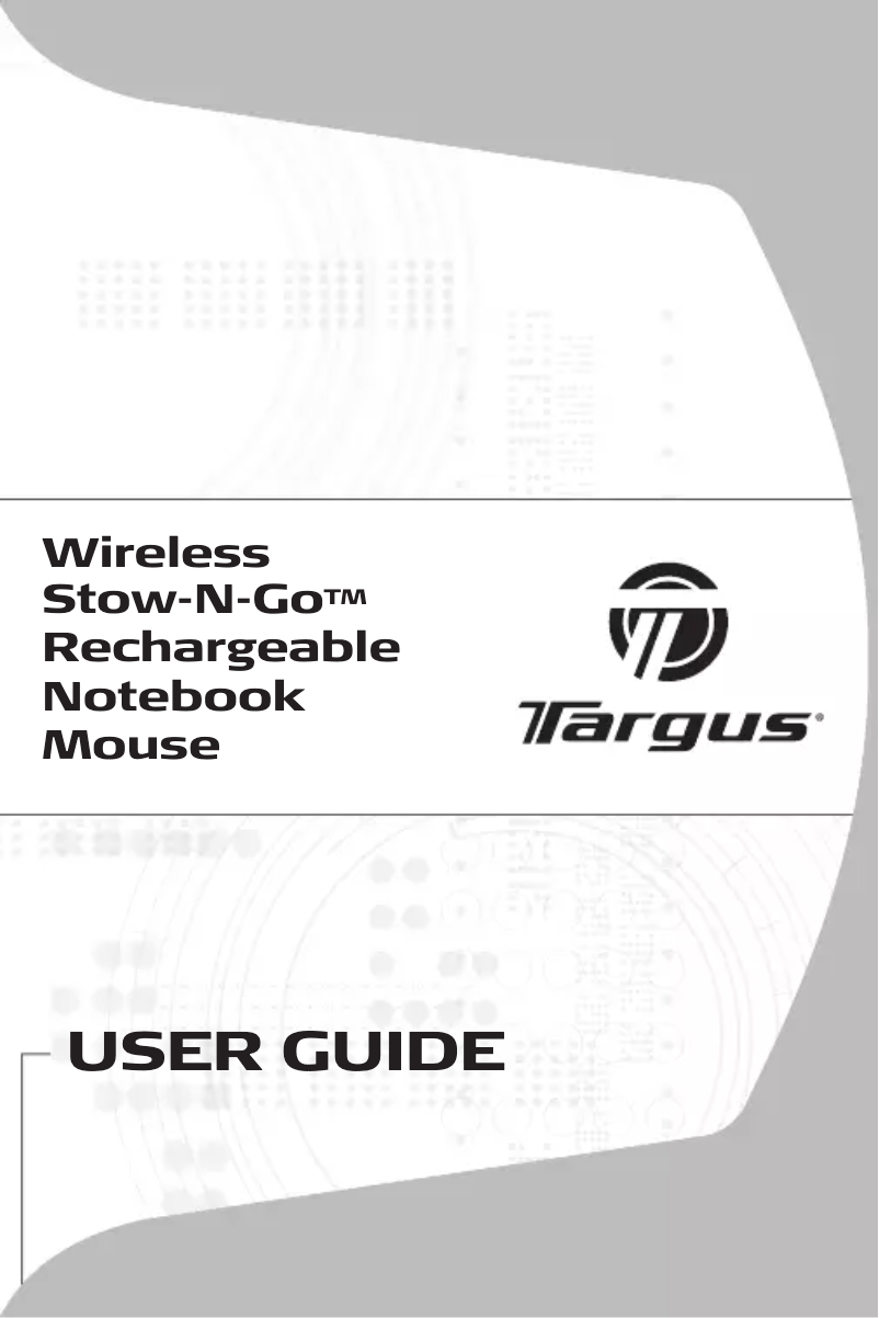 Page 1 of the manual User Manual Targus Stow-N-Go