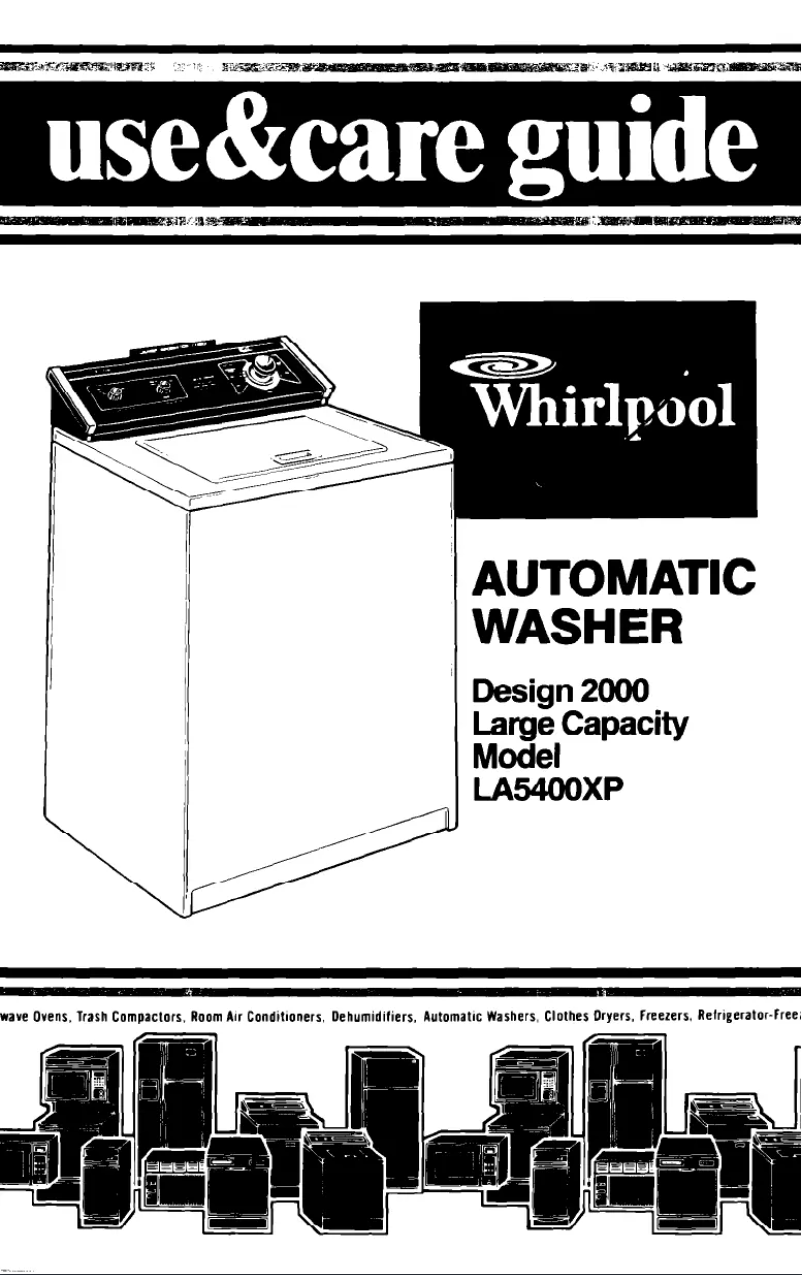 Página 1 del manual Manual de usuario Whirlpool LA5400XP