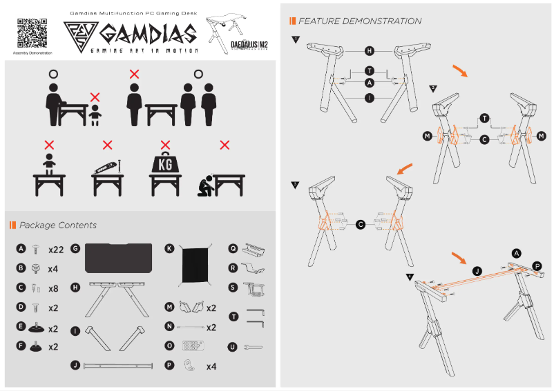 Page 1 de la notice Manuel utilisateur Gamdias Daedalus M2