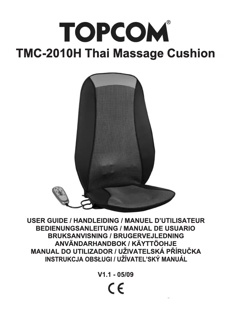 Page n°1 - Manuel utilisateur Topcom TMC-2010H