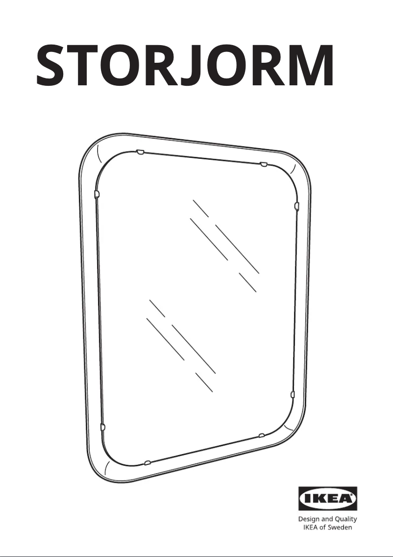 Page 1 de la notice Manuel utilisateur Ikea STORJORM 702.481.25