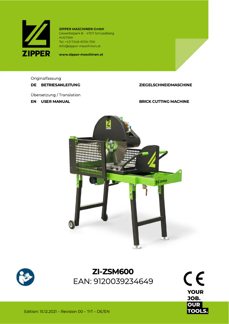 Page 1 de la notice Manuel utilisateur Zipper ZI-ZSM600