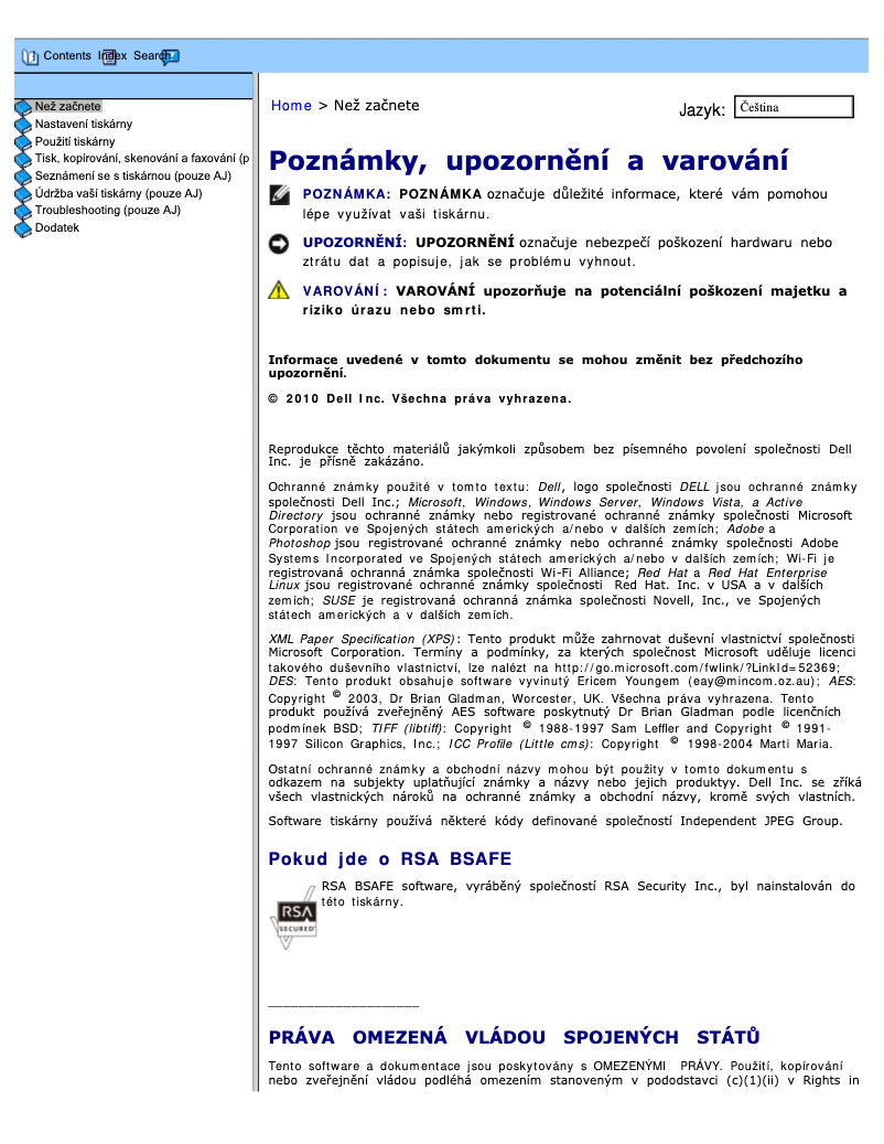 Page 1 of the manual User Manual Dell 2155cn