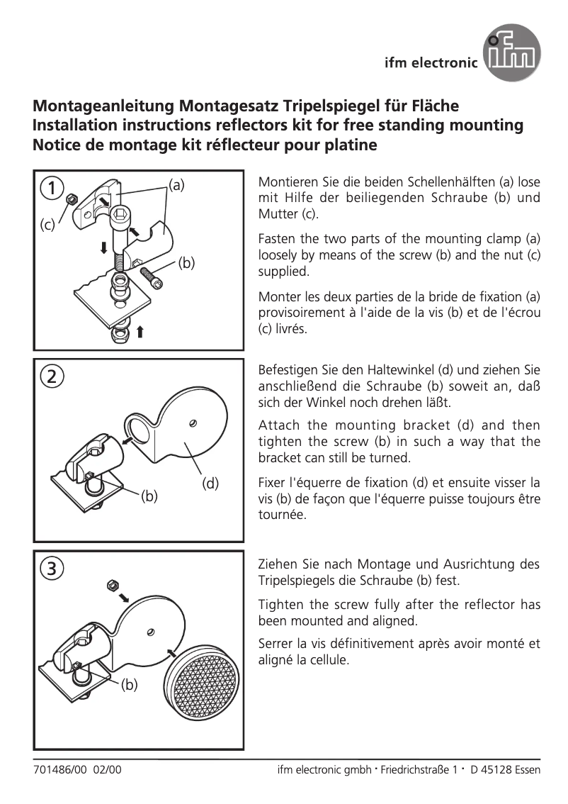 Page 1 de la notice Manuel utilisateur IFM E21301