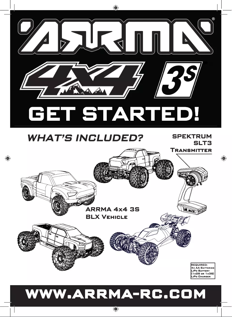 Page 1 of the manual User Manual ARRMA TYPHON 4X4 V3