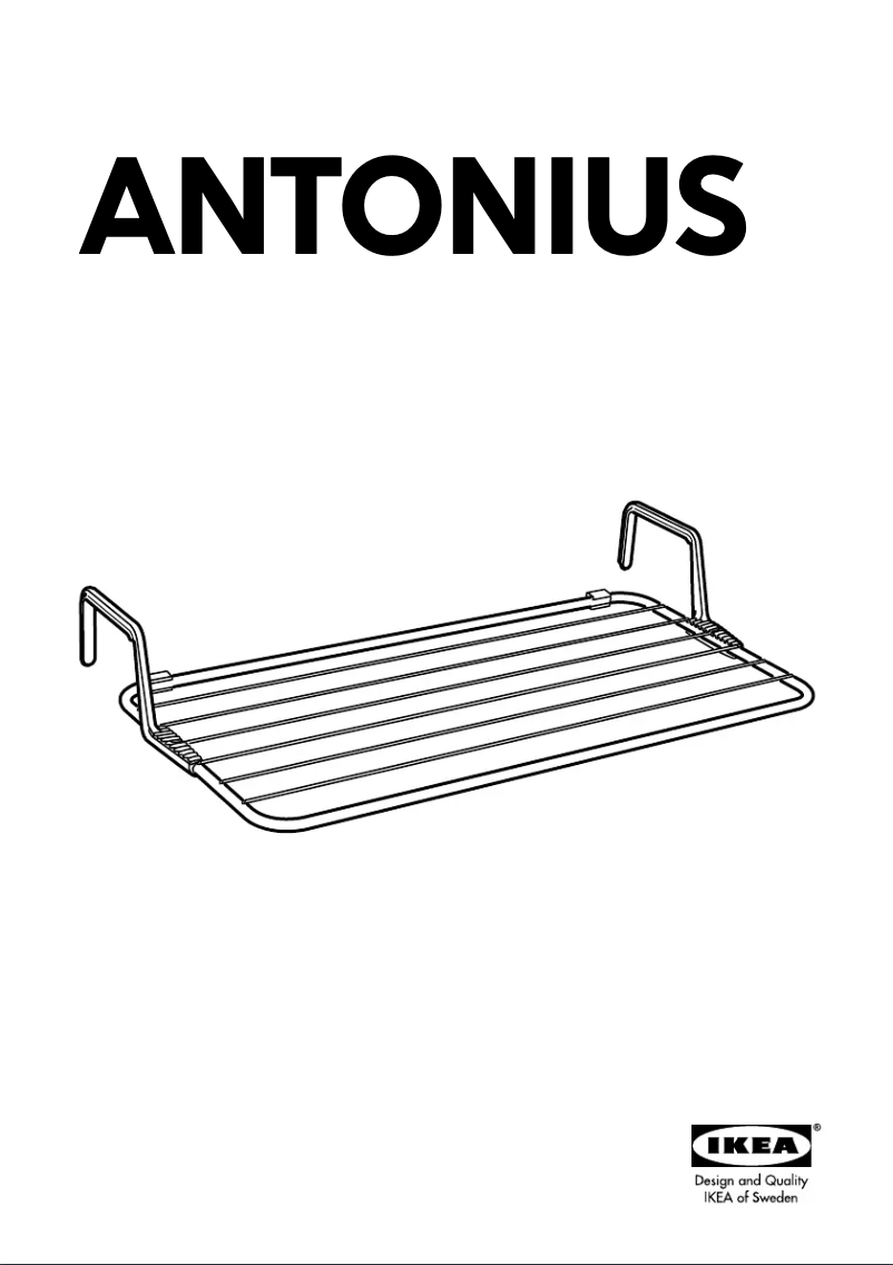 Page 1 de la notice Manuel utilisateur Ikea ANTONIUS 701.760.86
