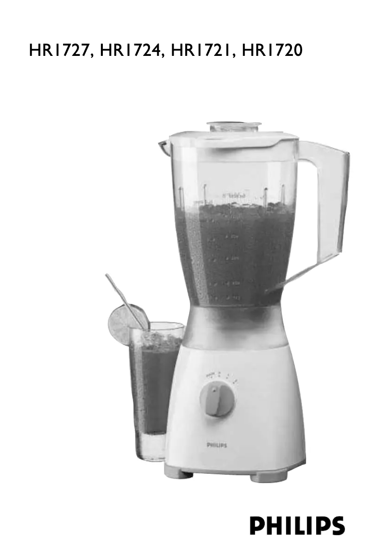 Page 1 of the manual User Manual Philips Comfort hr 1720