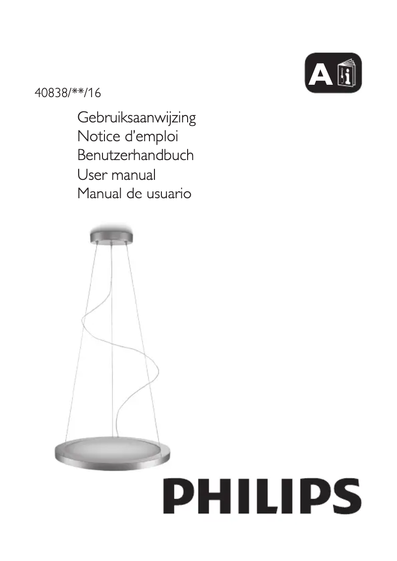 Page 1 de la notice Manuel utilisateur Philips Ledino 408384816