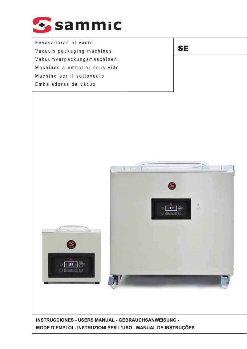 Page 1 de la notice Manuel utilisateur Sammic SE-310