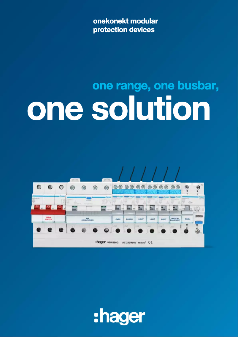 Page 1 of the manual Brochure Hager ADC250T