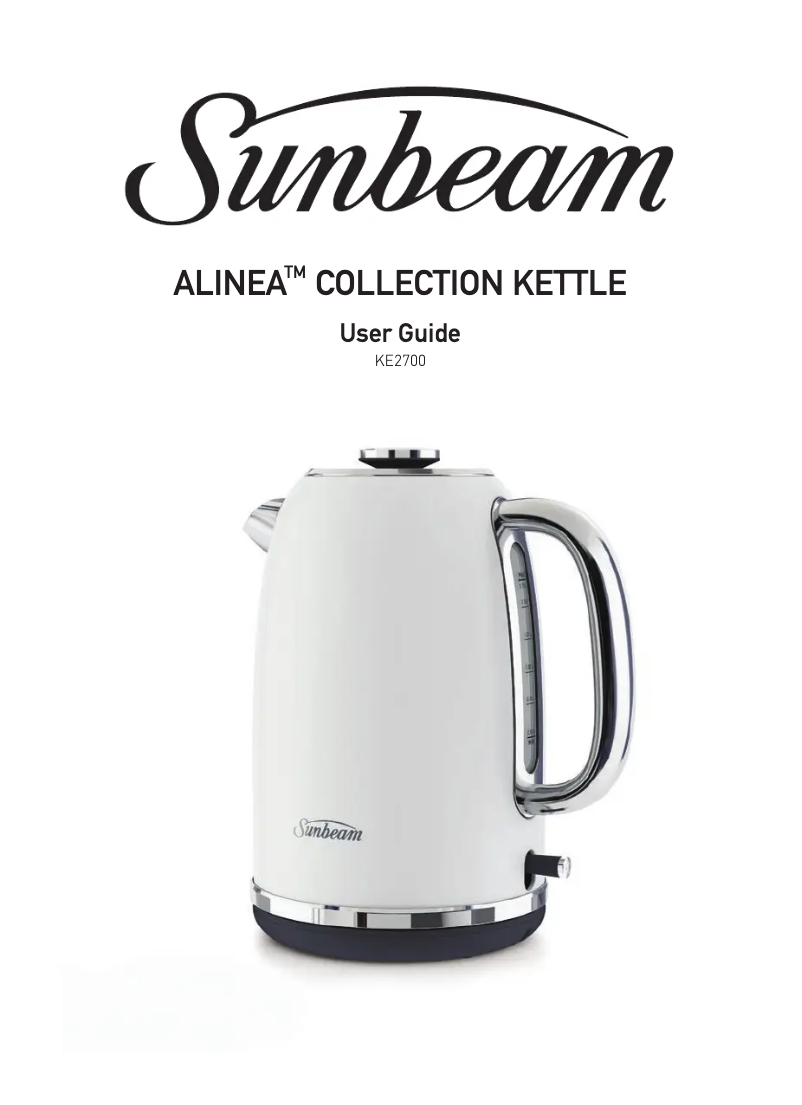 Page 1 de la notice Manuel utilisateur Sunbeam Alinea KE2700