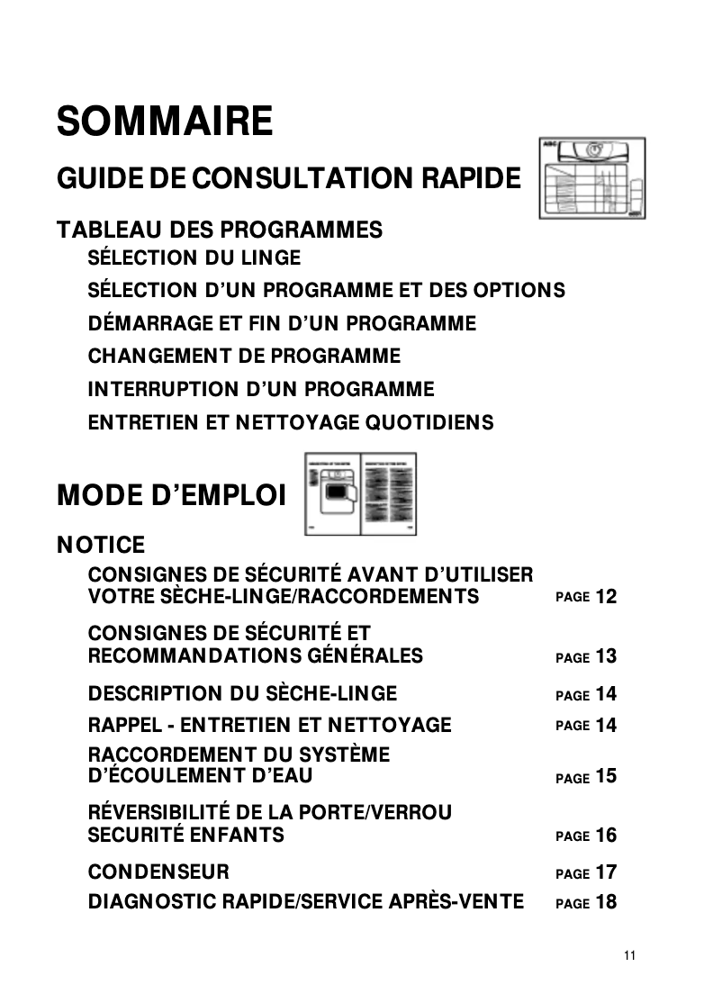 Page 1 de la notice Manuel utilisateur Whirlpool AWZ 8468