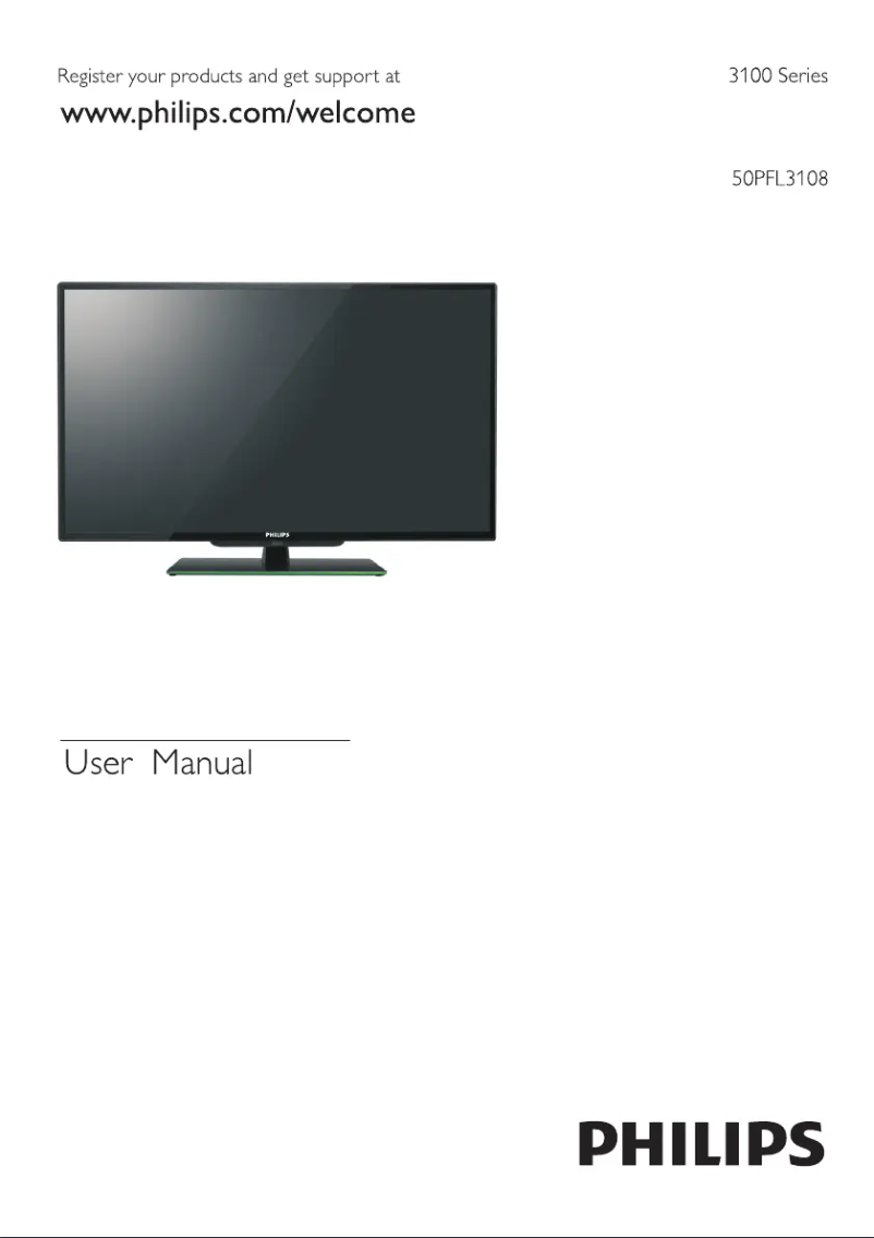 Página 1 del manual Manual de instrucciones Philips 50PFL3108S