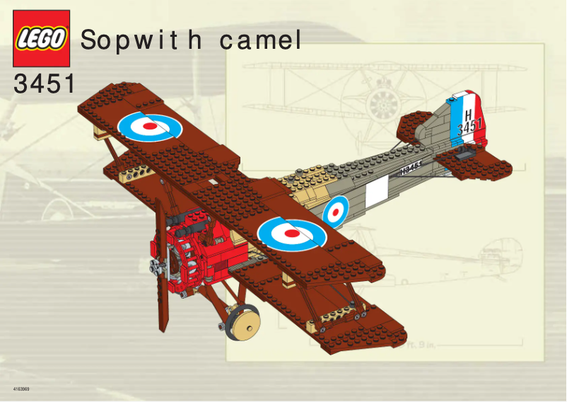 Page 1 of the manual User Manual Lego Sopwith Camel 3451