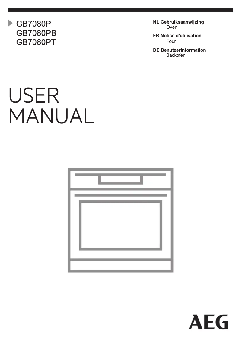 Page 1 de la notice Manuel utilisateur AEG GB7080PT