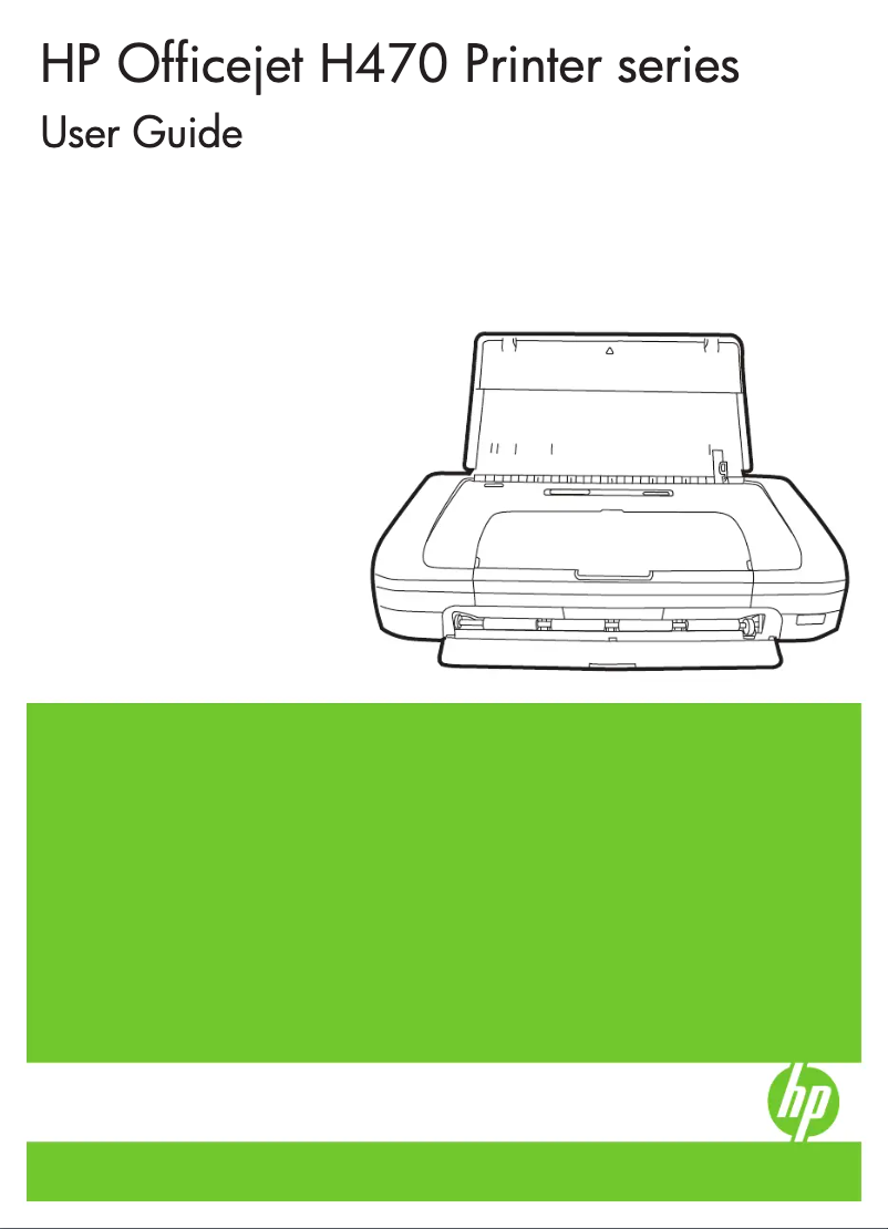 Page n°1 - Manuel utilisateur HP Officejet H470WBT