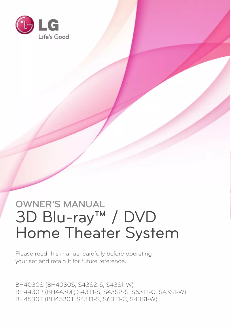 Página 1 del manual Manual de usuario LG BH4430P