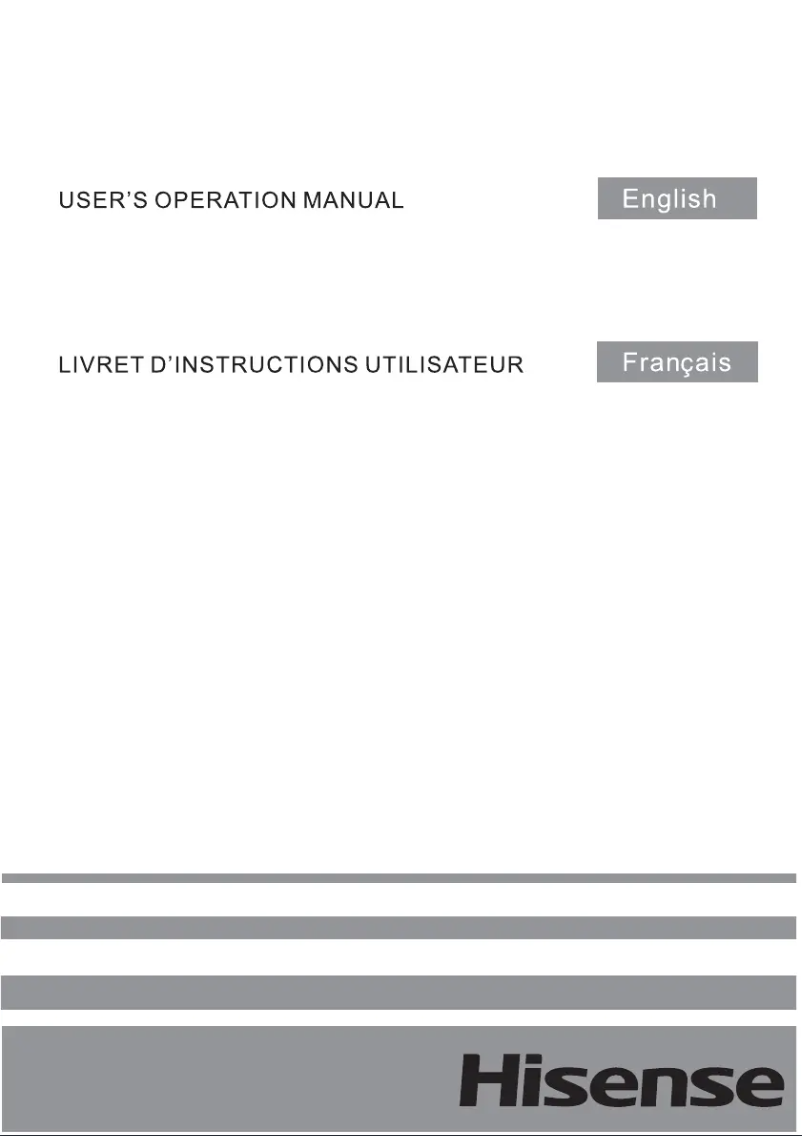 Page 1 de la notice Manuel utilisateur Hisense MTZ60235FF