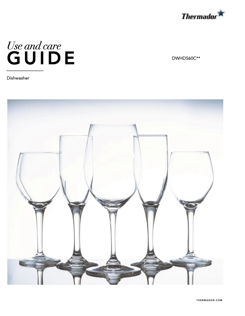 Página 1 del manual Manual de usuario Thermador DWHD560CPR