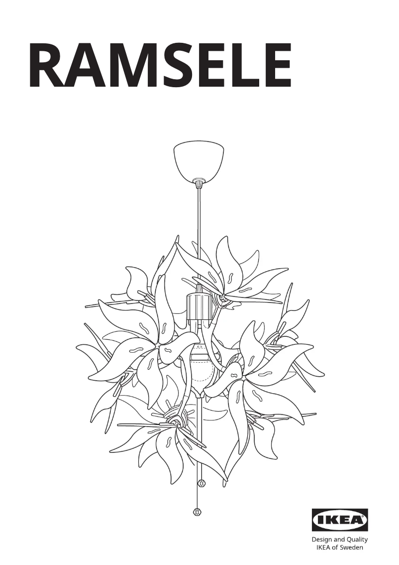 Page 1 de la notice Manuel utilisateur Ikea RAMSELE 304.048.82