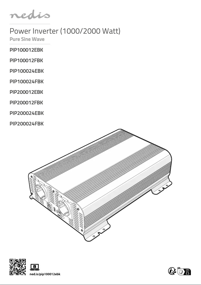 Page 1 de la notice Manuel utilisateur Nedis PIP200012FBK