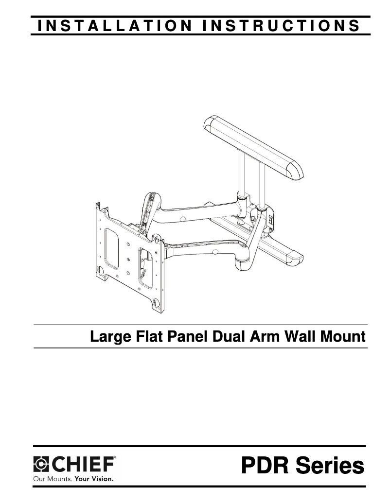 Page 1 de la notice Manuel utilisateur Chief PDR2301B