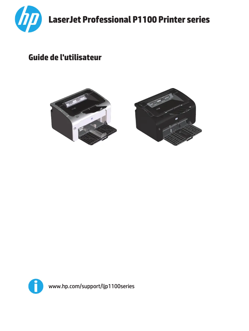 Page 1 de la notice Manuel utilisateur HP LaserJet Pro P1102