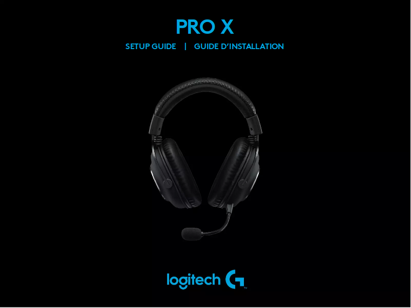 Page 1 de la notice Guide de démarrage rapide Logitech G PRO X