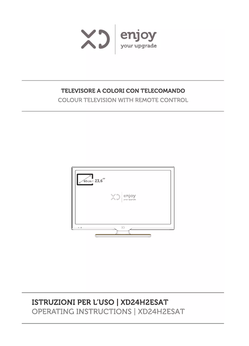 Page 1 de la notice Manuel utilisateur XD 24H2ESAT