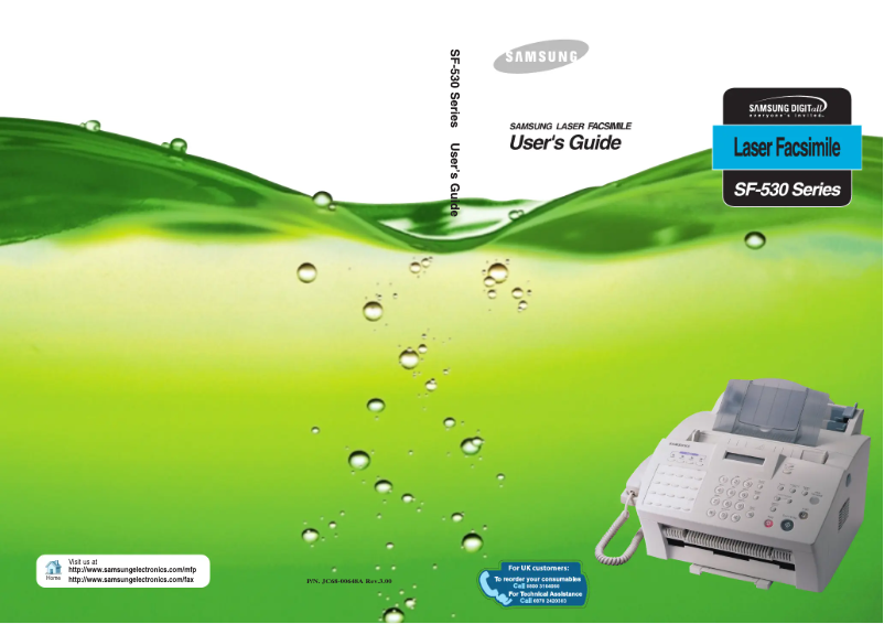 Page 1 de la notice Manuel utilisateur Samsung CF-531P