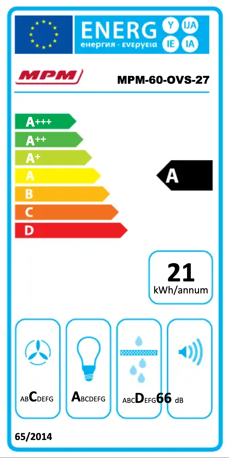 Page 1 de la notice Manuel utilisateur MPM MPM-60-OVS-27